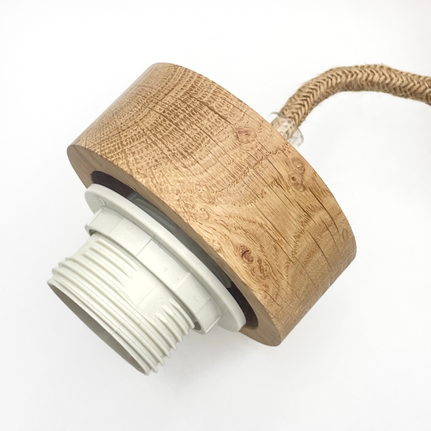 Полилей на кабел LOOMIS 5xE27/15W/230V 83 cm бежов/дъб