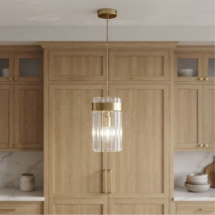 Полилей на кабел LUXARY 1xE27/15W/230V златен