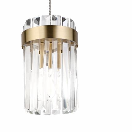 Полилей на кабел LUXARY 1xE27/15W/230V златен