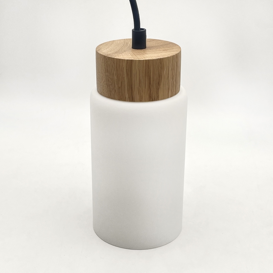 Полилей на кабел MARKUS 1xE27/15W/230V черен/дъб