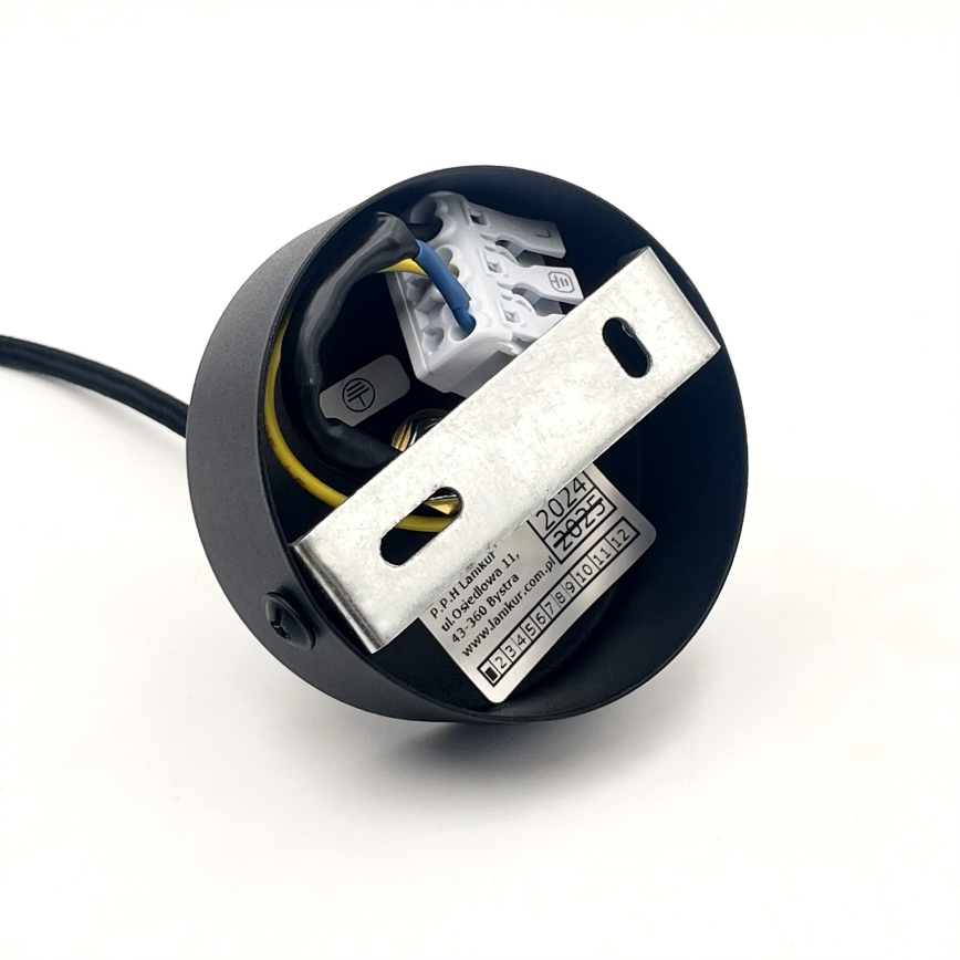 Полилей на кабел MARKUS 1xE27/15W/230V черен/дъб