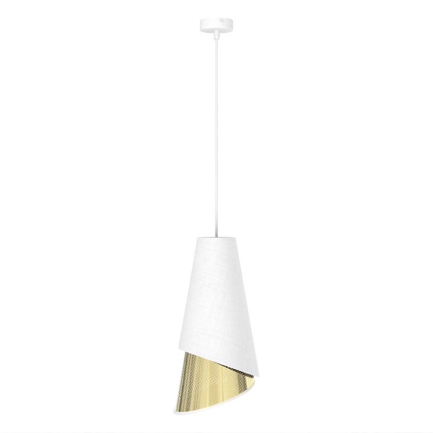 Полилей на кабел MODA 1xE27/15W/230V бял/златен