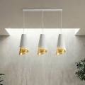 Полилей на кабел MODA 3xE27/15W/230V бял/златист