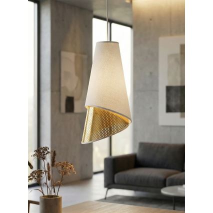 Полилей на кабел MODA 3xE27/15W/230V бял/златист