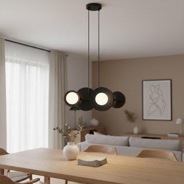 Полилей на кабел модел 4xG9/8W/230V черен