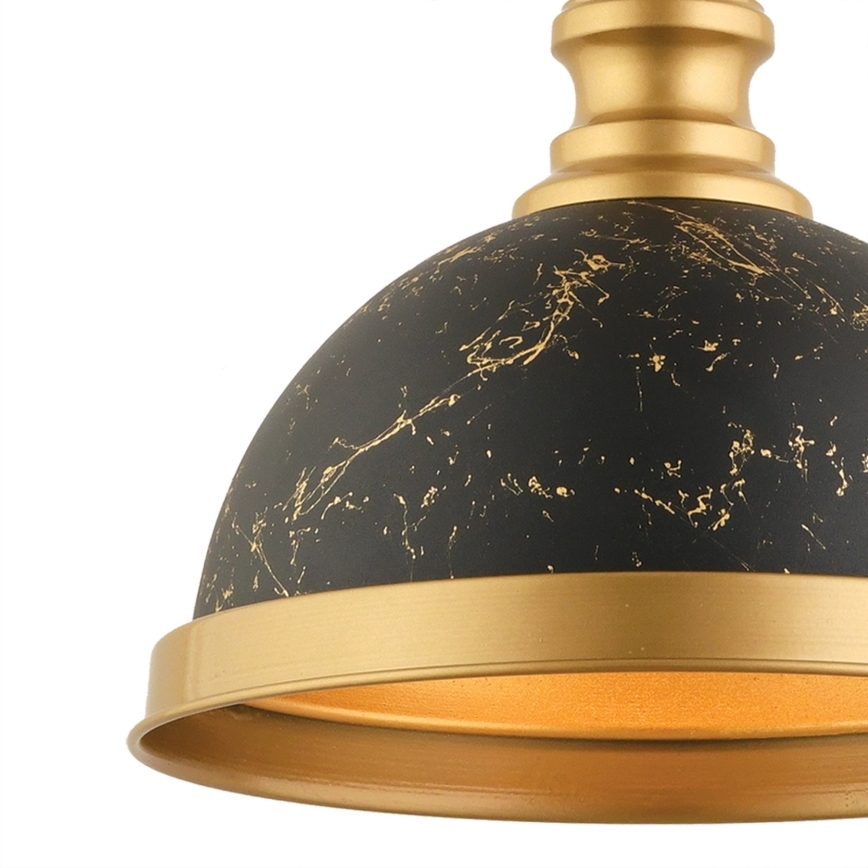 Полилей на кабел MONZA 1xE27/40W/230V Ø 29 см черен/бронзов