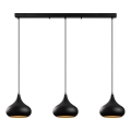 Полилей на кабел MUBA 3xE27/40W/230V черен