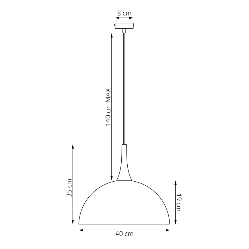 Полилей на кабел NAUTICA 1xGX53/12W/230V бял