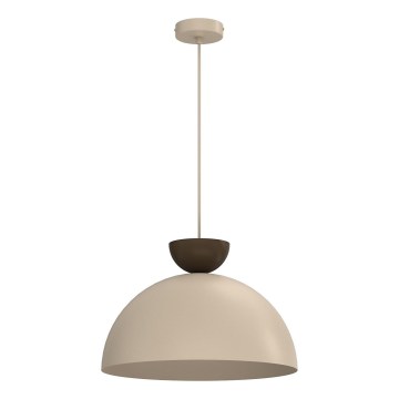 Полилей на кабел NEVIS 1xE27/15W/230V Ø 38 см бежов