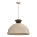 Полилей на кабел NEVIS 1xE27/15W/230V Ø 50 cm бежов