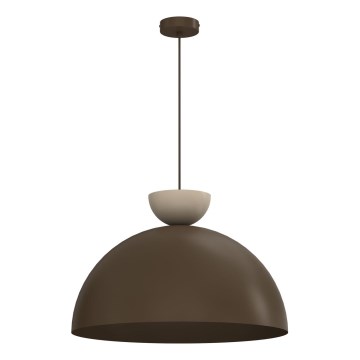 Полилей на кабел NEVIS 1xE27/15W/230V Ø 50 cm кафяв