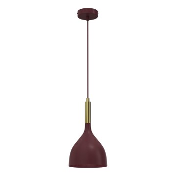 Полилей на кабел NOAK 1xE27/15W/230V бордо