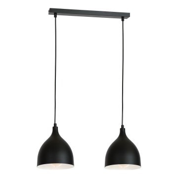 Полилей на кабел NOAK 2xE27/15W/230V черен