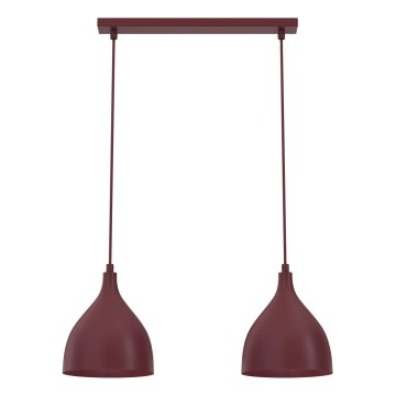 Полилей на кабел NOAK CLASSIC 2xE27/15W/230V бордо