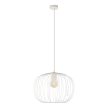 Полилей на кабел OVELLA 1xE27/15W/230V, Ø 46 см, кремав