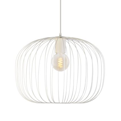 Полилей на кабел OVELLA 1xE27/15W/230V, Ø 46 см, кремав