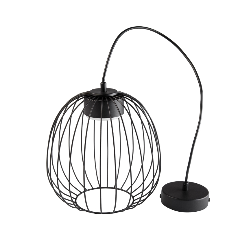 Полилей на кабел OVELLA 1xGX53/10W/230V Ø 25 см, черен