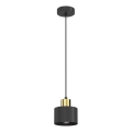Полилей на кабел PARKLA 1xE27/15W/230V черен