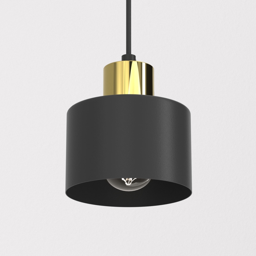 Полилей на кабел PARKLA 1xE27/15W/230V черен
