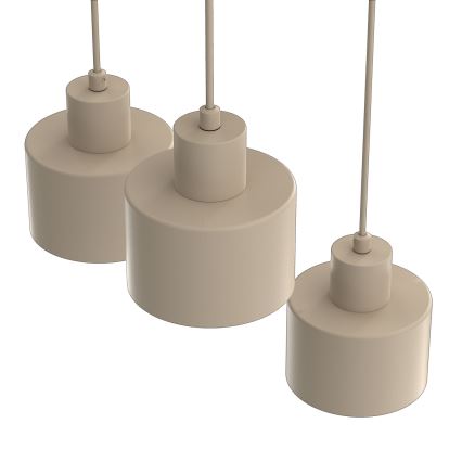 Полилей на кабел PARKLA 3xE27/15W/230V бежов