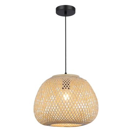 Полилей на кабел PETRA 1xE27/15W/230V бамбук
