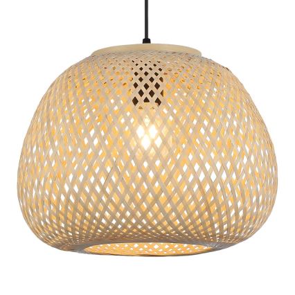 Полилей на кабел PETRA 1xE27/15W/230V бамбук