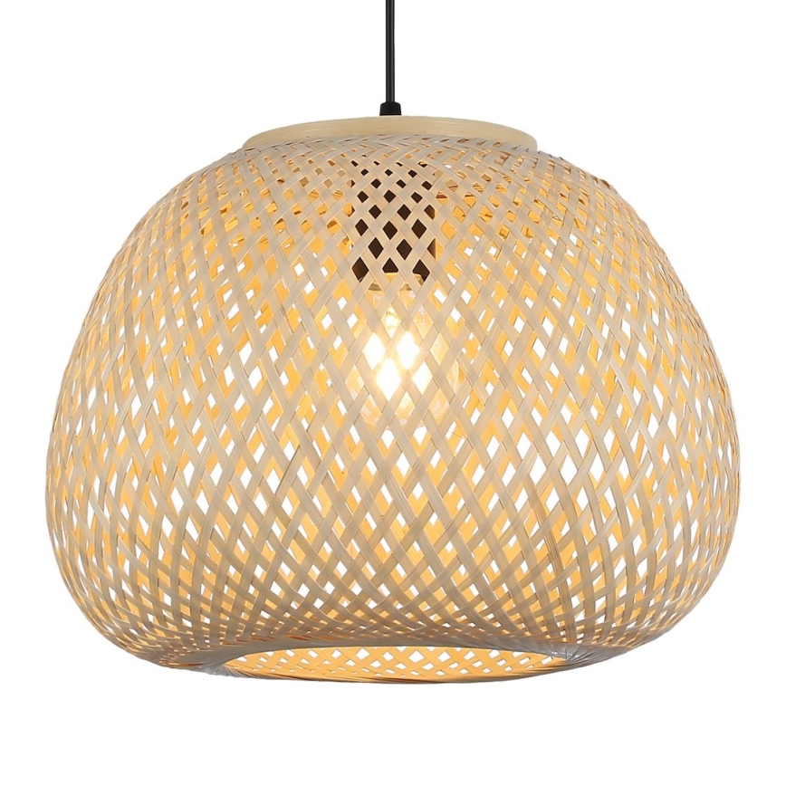 Полилей на кабел PETRA 1xE27/15W/230V бамбук