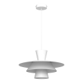 Полилей на кабел PLATO 1xE27/15W/230V бял