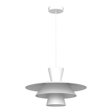 Полилей на кабел PLATO 1xE27/15W/230V бял