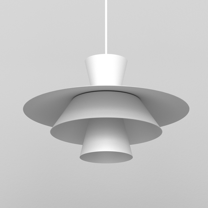 Полилей на кабел PLATO 1xE27/15W/230V бял