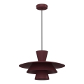 Полилей на кабел PLATO 1xE27/15W/230V бордо