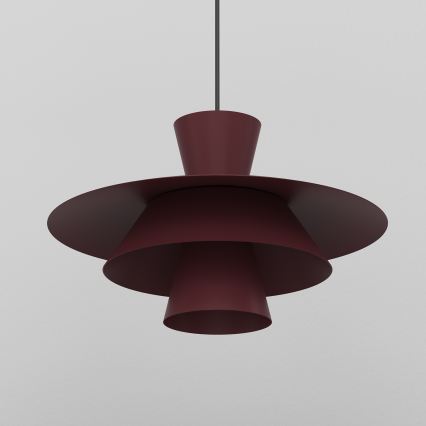 Полилей на кабел PLATO 1xE27/15W/230V бордо