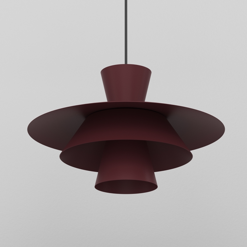 Полилей на кабел PLATO 1xE27/15W/230V бордо