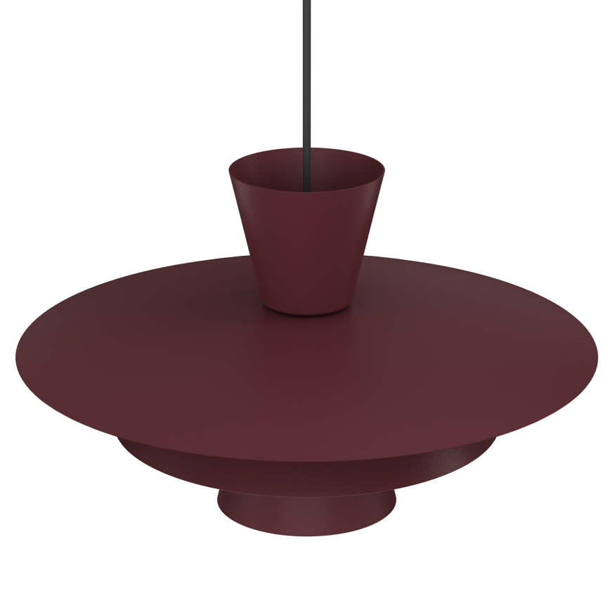 Полилей на кабел PLATO 1xE27/15W/230V бордо