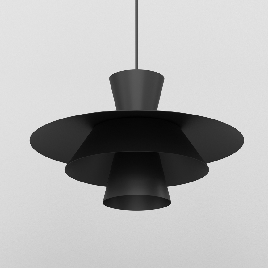 Полилей на кабел PLATO 1xE27/15W/230V черен
