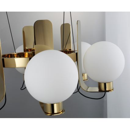 Полилей на кабел REGGIO 6xE27/40W/230V златист
