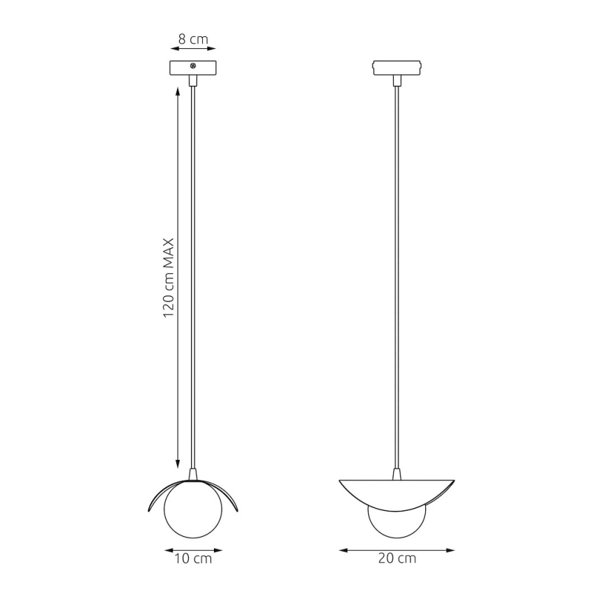 Полилей на кабел RITUAL 1xG9/8W/230V бежов