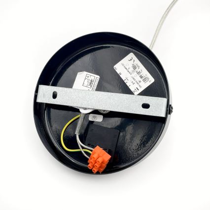 Полилей на кабел ROSA 1xE27/60W/230V черен/сив