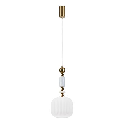Полилей на кабел ROYAL 1xE27/15W/230V златист/бял