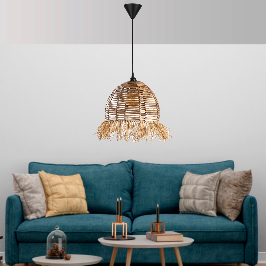 Полилей на кабел RUYO, 1xE27/40W/230V, кафяв