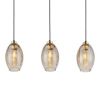 Полилей на кабел SEBO 3xE27/15W/230V черен/димчато бежов