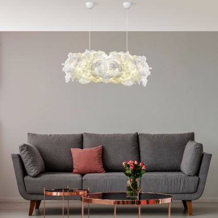 Полилей на кабел SERENE 2xE27/40W/230V бял