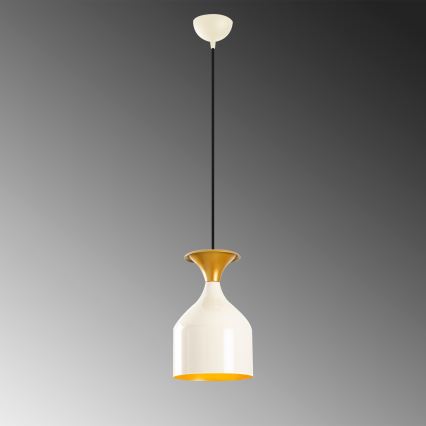Полилей на кабел SIVANI 1xE27/40W/230V бял/меден