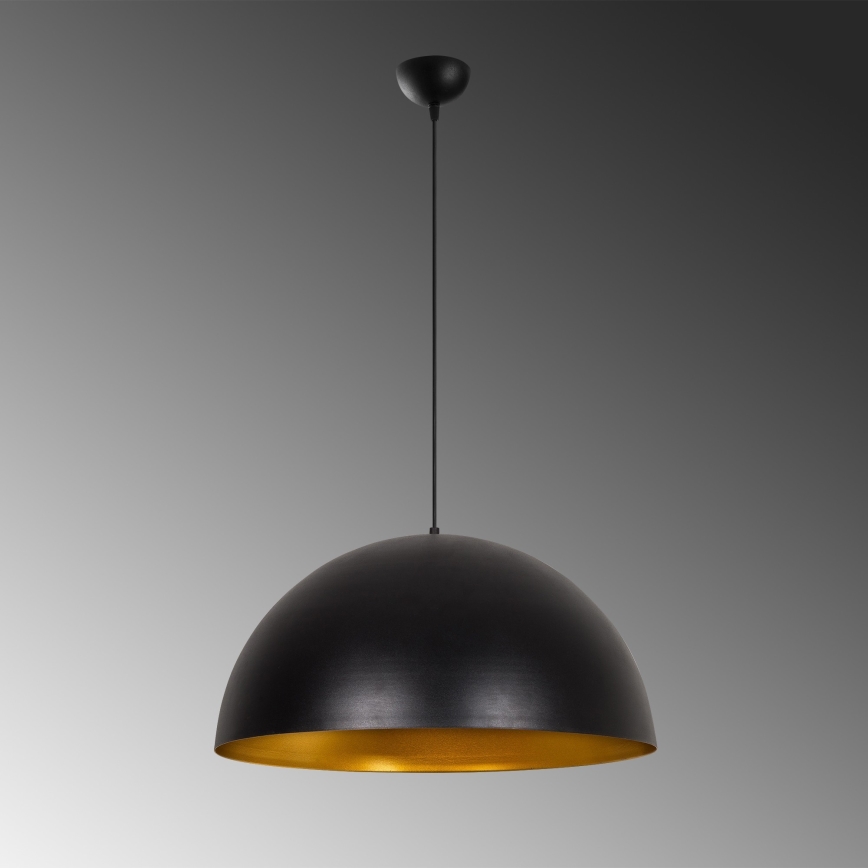 Полилей на кабел SIVANI 1xE27/40W/230V Ø 60 cm черно/медно