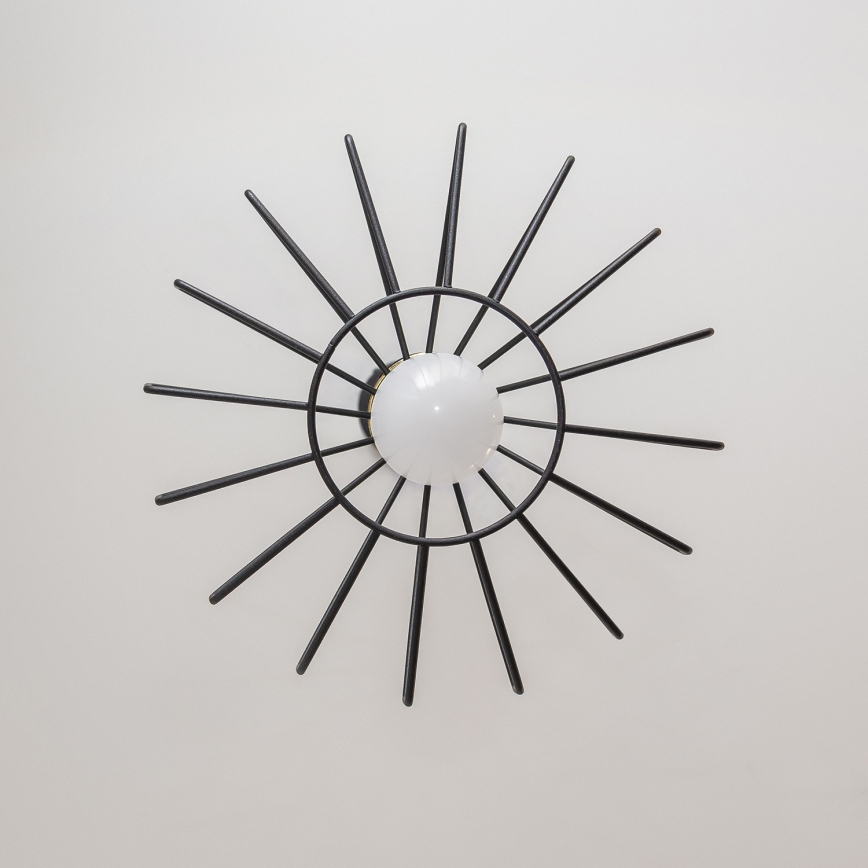 Полилей на кабел SOLANO 1xE27/15W/230V черно/златно