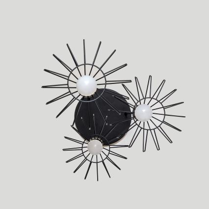 Полилей на кабел SOLANO 3xE27/15W/230V черен/златист