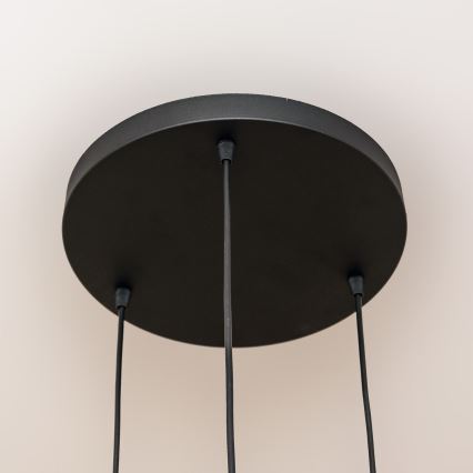 Полилей на кабел SOLANO 3xE27/15W/230V черен/златист