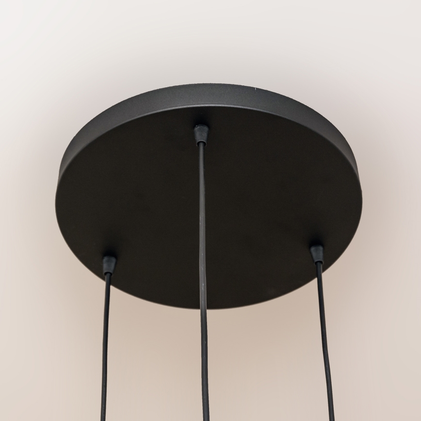 Полилей на кабел SOLANO 3xE27/15W/230V черен/златист