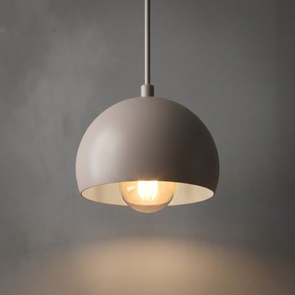 Полилей на кабел SOOL 1xE27/15W/230V Ø 15 cm кремав
