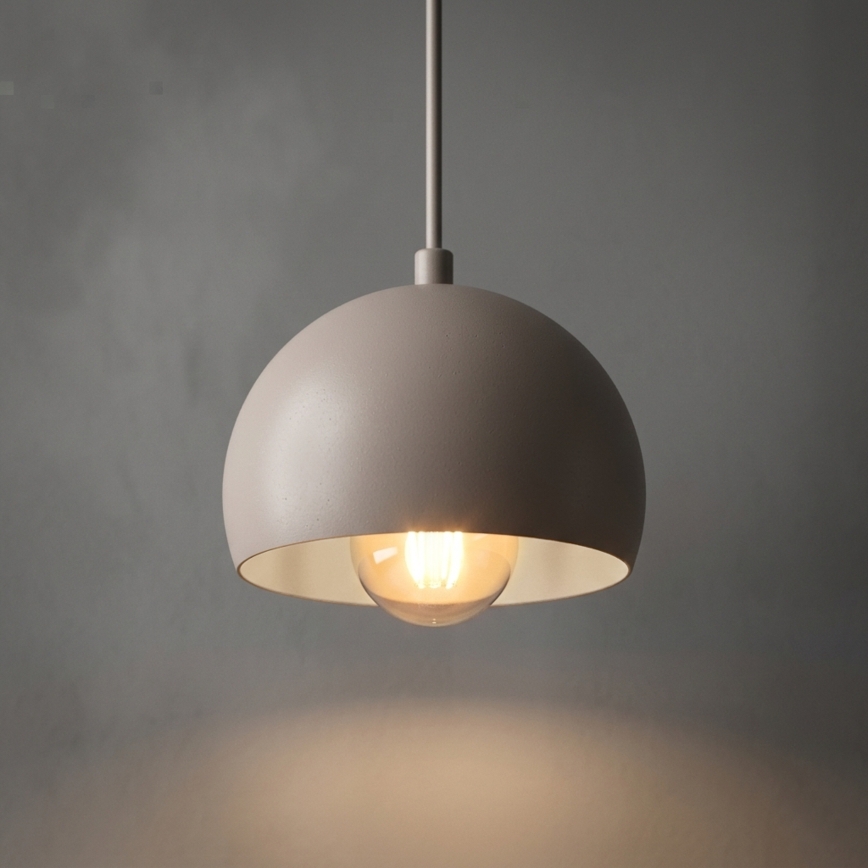 Полилей на кабел SOOL 1xE27/15W/230V Ø 15 cm кремав